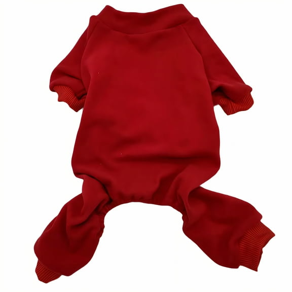 TELOLY Dog Sweater,Cute Pajama Style Dog Sweaters for Small Dogs Male,Perfect Pet Outfit Dog Clothes for Small Dogs,Red1,XXL