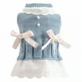 thumbnail image 1 of TELOLY Dog Sweater,Everyday Warm Wear Dog Sweaters for Small Dogs Male,Versatile Pet Use Dog Clothes for Small Dogs,Blue1,S, 1 of 4