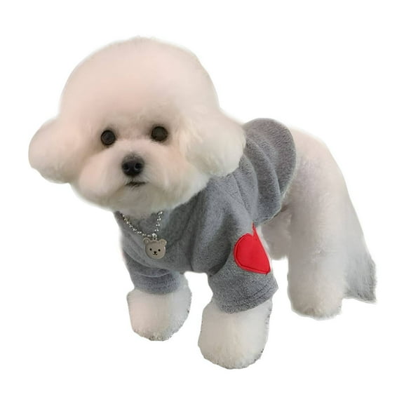 TELOLY Dog Sweater,Thick Warm Inner Layer Dog Sweaters for Small Dogs Male,Keeps Pets Cozy Puppy Sweater,XS