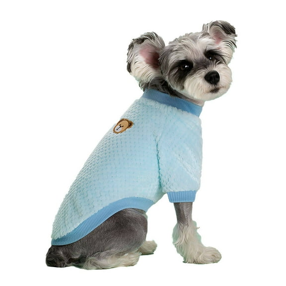 TELOLY Dog Sweater,Trendy Striped Pattern Dog Hoodie,Playful Stylish Charm Dog Surgery Suit,S