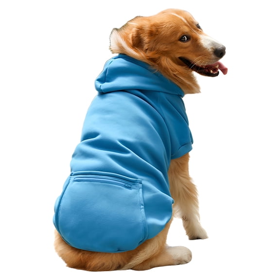 TELOLY 1Pcs Dog Sweaters,Polyester Dog Jacket,Dog Clothes for Small Dogs,Blue,3Xl