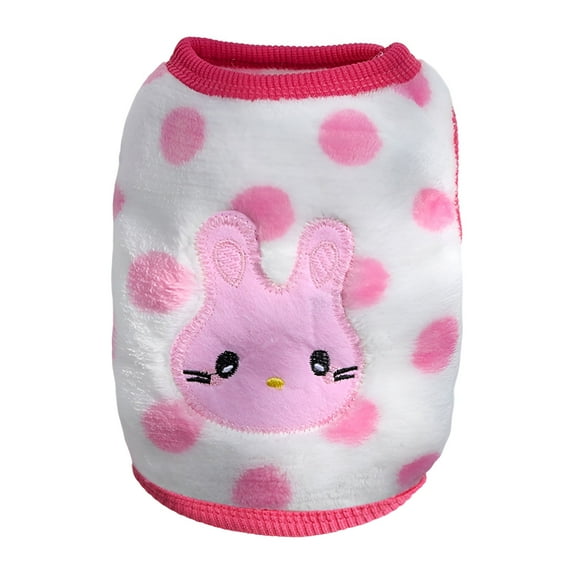 TELOLY 1Pcs Dog Sweaters,Coral Fleece Puppy Clothes,Dog Clothes for Small Dogs,Multicolor1,Xl