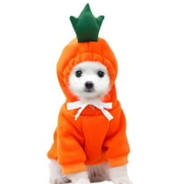 TELOLY Dog Sweaters for Small Dogs Casual Pets Dog Clothes Warm Coat Jacket Clothing for Dogs Small Dog Sweater (Orange, S)