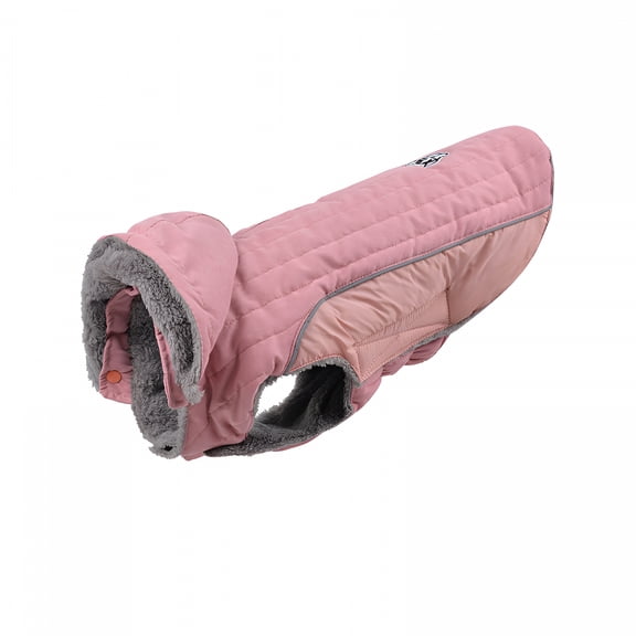 TELOLY Dog Vest Backpacking Reflective Windproof Pet Coat Winter Warm Dog Coat for Medium and Large Dogs