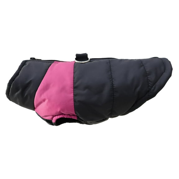 TELOLY 1Pcs Dog Winter Coat,Polyester Dog Onesie,Dog Clothes for Large Dogs,Pink,Xl