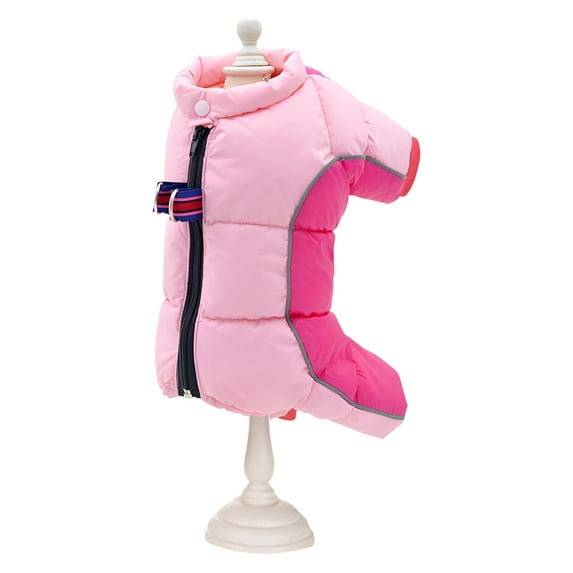 TELOLY 1Pcs Dog Winter Coat,Cotton Dog Sweater,Dog Sweaters for Large Dogs,Pink,L