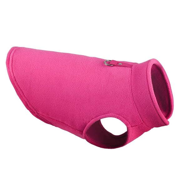 TELOLY 1Pcs Dog Winter Coat,Polyester Dog Sweaters for Small Dogs Girl,Puppy Sweater,Pink,S