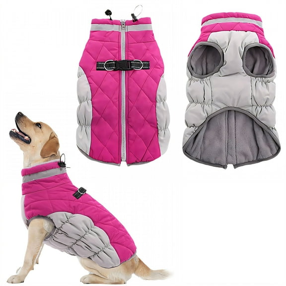 GASTROPOD&nbsp;1Pcs Dog Winter Coat,Cloth Dog Clothes,Dog Coats for Small Dogs,Pink,S