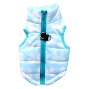 TELOLY Dog Winter Coat,Trendy Look Dog Jackets for Small Dogs,Stylish Comfort Dog Rain Coat,Blue,M