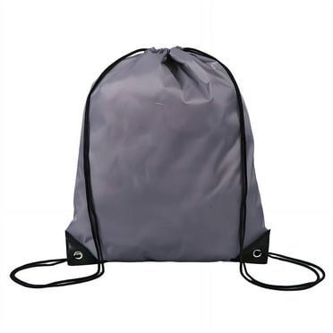 TELOLY Drawstring Backpack Maximum Storage Drawstring Bags Minimal Weight Elastic Adjustable Straps Draw String Back Bag Style3 Gray