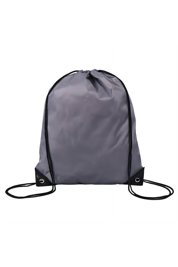 Drawstring Backpack Maximum Storage Drawstring Bags Minimal Weight Elastic Adjustable Straps Draw String Back Bag Style3 Gray