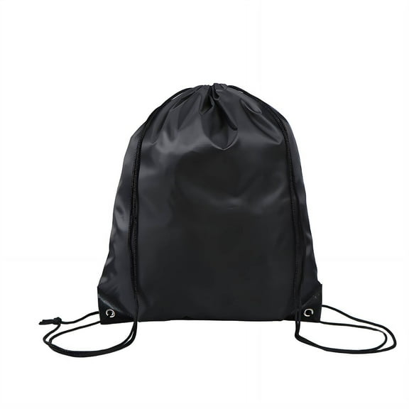 TELOLY Drawstring Backpack Maximum Storage Drawstring Bags Minimal Weight Length-Adjustable Straps Draw String Back Bag Style1 Black
