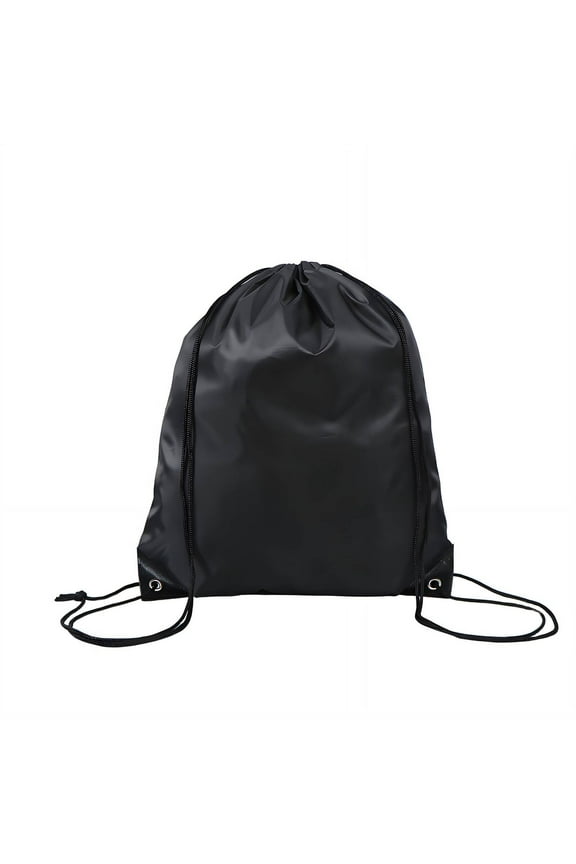 Drawstring Backpack Maximum Storage Drawstring Bags Minimal Weight Length-Adjustable Straps Draw String Back Bag Style1 Black