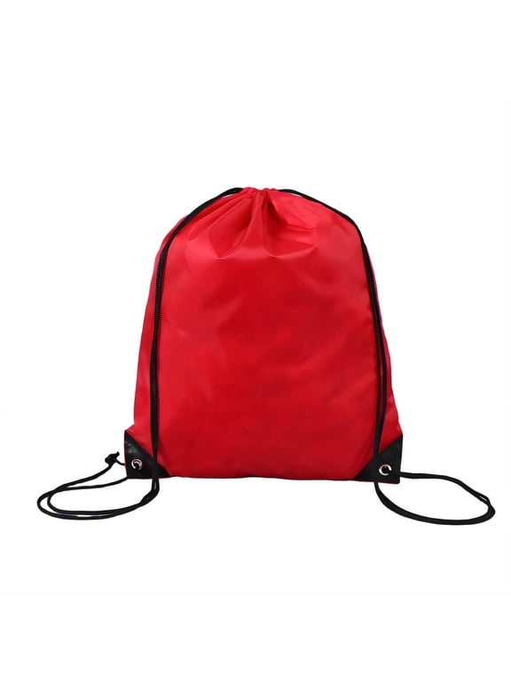 Drawstring Backpack Personalized Adjustable Shoulder Straps Drawstring Bags Maximum Storage Length-Adjustable Straps Draw String Back Bag Style5 Red