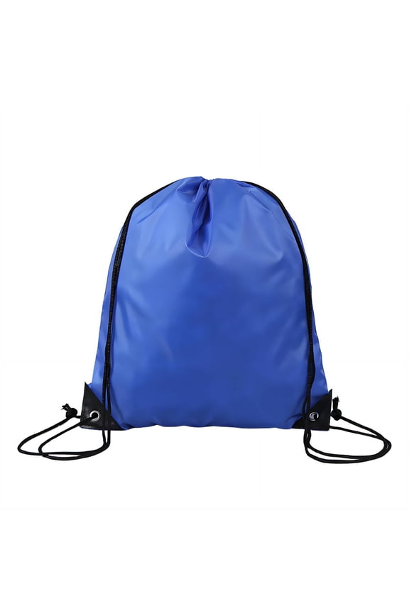 Drawstring Backpack Personalized Adjustable Shoulder Straps Drawstring Bags Maximum Storage Quick-Adjust Shoulder Straps Draw String Back Bag Style2 Blue