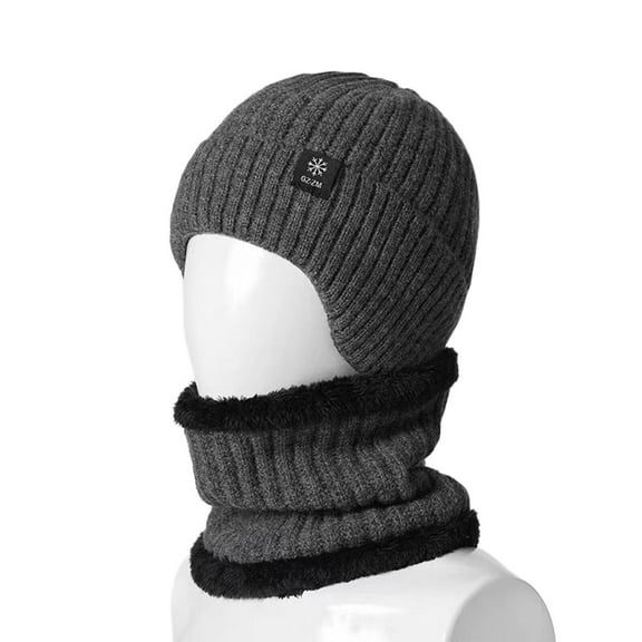 TELOLY Ear Flaps Cap Super Warm Insulation Hats for Men Windproof and Cold Proof Winter Hat with Ear Flaps Gray