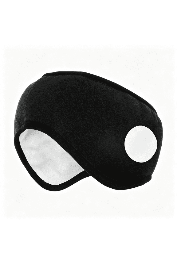 Ear Muffs for Bed: Adjustable Sleeping Earmuffs with Fleece Lining-Black Noise Cancelling Winter Ear Warmers for Home,Travel,And Sleeping Headbands