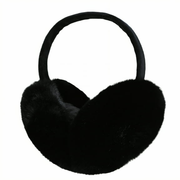 TELOLY Ear Muffs,Protective Ear Covering Ear Muffs for Kids,Wind Shield Function Womens Ear Muffs,Black