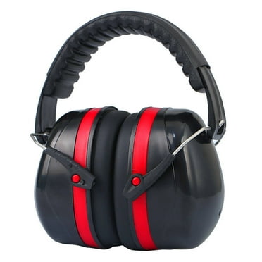 TELOLY Ear Muffs for Noise Reduction,Precision Noise Isolation Earmuffs,All Day Comfortable Ear Protection for Work and Sleep,Red