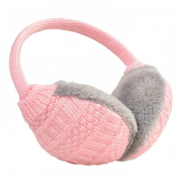 TELOLY Ear Muffs for Winter Women,Universal Size Fit Earmuffs for Women Winter,Fashionable Everyday Wear Ear Muffs,Pink