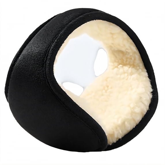 TELOLY Ear Warmers for Women,Breathable Fabric Feel Ear Muffs for Kids,Gentle Skin Touch Womens Ear Muffs,Black