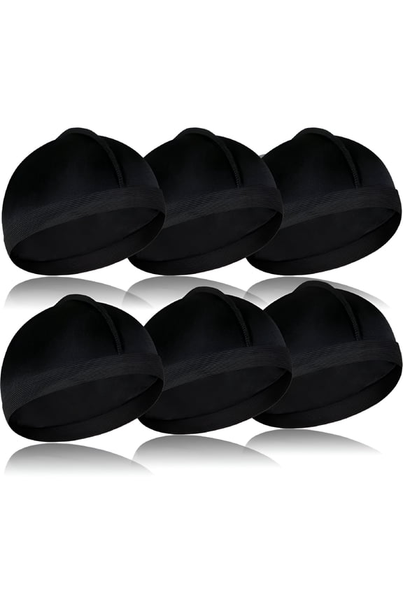 Elastic Silky Wave Caps, Satin Doo Rags Cap for 360 Waves, Soft Breathable Compression Cap for Men