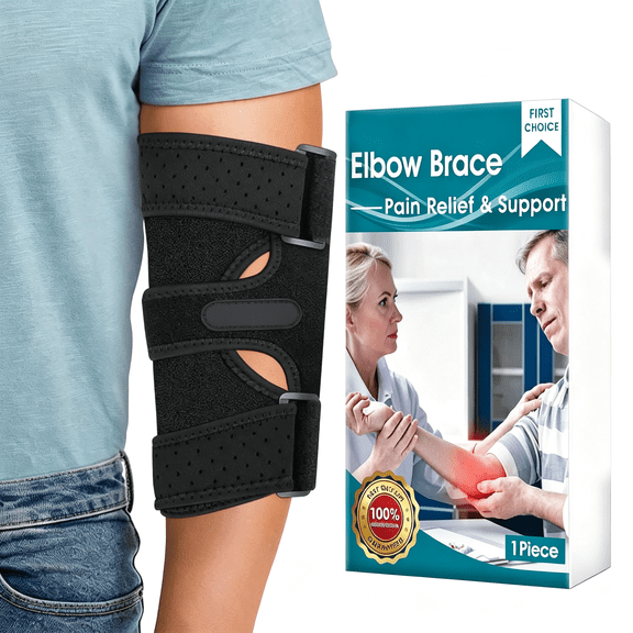 TELOLY Elbow Brace,Comfortable Night Elbow Sleep Support,Elbow Splint,Adjustable Stabilizer Splints,Cubital Tunnel Syndrome,Tendonitis,Ulnar Nerve,Tennis,Fits for Men and Women(Fits Most)