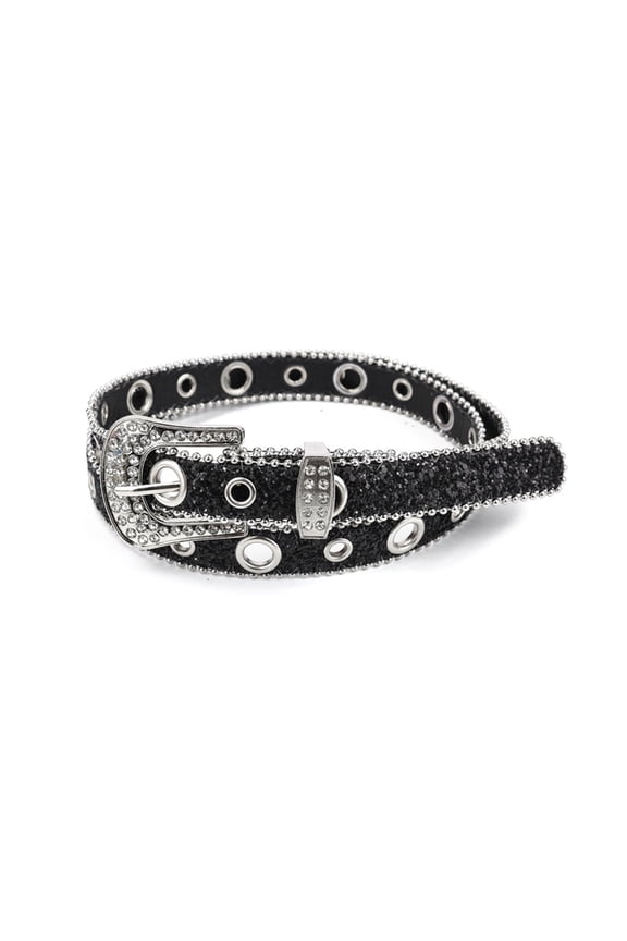 Elegant Rhinestone Buckle Waist Belt Rhinestone Belts for Women for Adult Full Sequins Belt Adjustable Belts for Women for Jeans Skirt