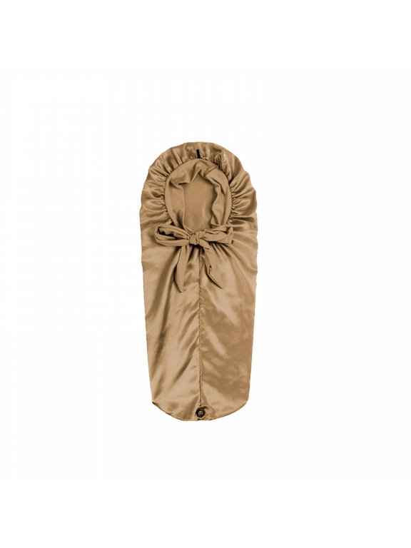 Extra Long Satin Bonnet for Women,Adjustable Tie Band,Double Layer Sleeping Cap for Braids & Curly Hair
