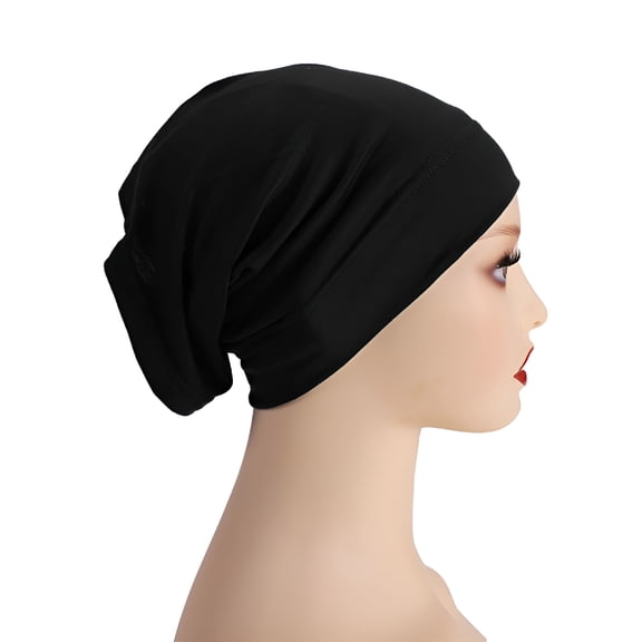 TELOLY Fashion Wide Headband Slip On Pre Tied Head Scarves Women Headwear Turban Caps Head Wrap Headscarf for Women Girls Cap 1PC