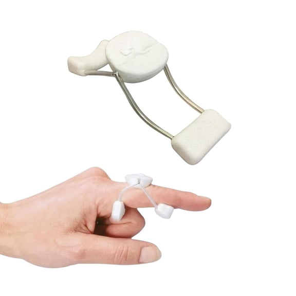 TELOLY Finger Extension Splint,X-Small,White,Finger Brace with Adjustable Fit,Latex-Free Finger Support for Pip Joint Extension,Boutonniere Deformity,Trigger Finger,And Edema