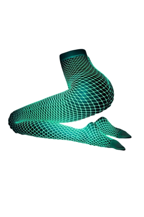 Fishnet Stockings for Women,Glow-In-The-Dark Thigh High Socks,Comfortable Fishnets Fishnet Tights,Style1