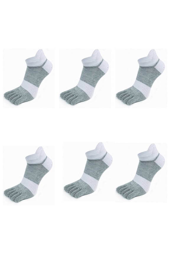 Five Finger Socks,Long-Lasting Antibacterial Properties Cotton Socks,Reinforced Toe and Heel Ankle Socks
