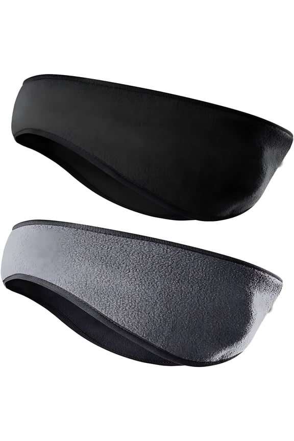 Fleece Ear Warmers for Men Women Kids - Winter Headband Ear Muffs Ear Covers for Cold Weather Running Cycling Ski