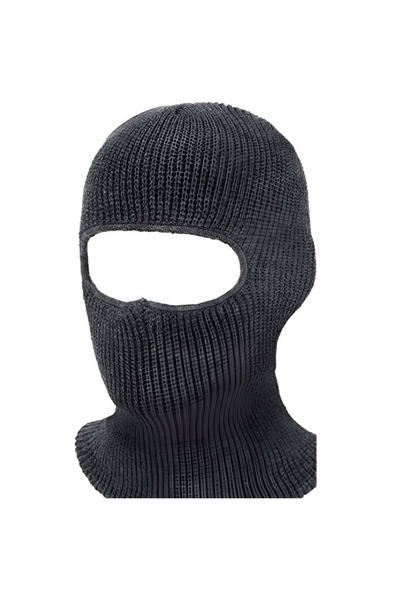 Fleece Lined Ski Mask, Windproof Face Cover and Neck Warmer, Multi-Function Cold Weather Balaclava for Skiing, Snowboarding, Hiking, Gray