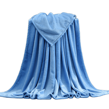 TELOLY Fluffy Blanket Comfortable Warmth Thick Blanket Easy Care Unique Design Sand Cloud,Blue-19.6*27In