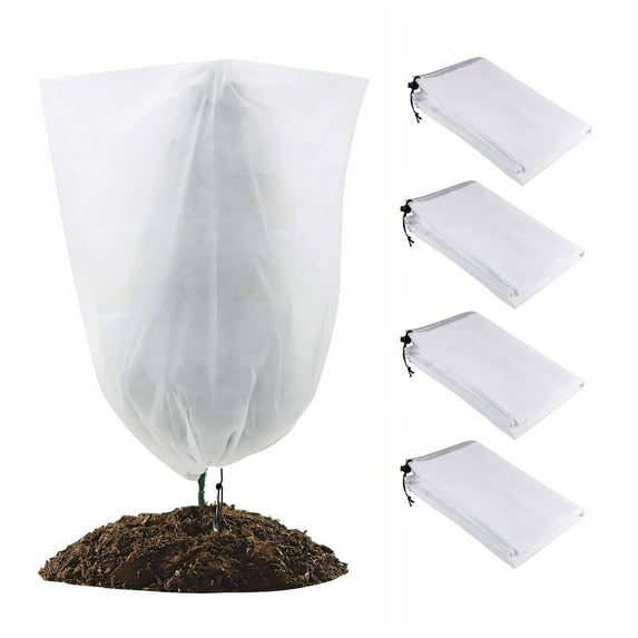 TELOLY Frost Cloths for Outdoor Plants,Bird-Proof Plant Blankets Freeze Protection,Insulation Plant Freeze Protection Cover,Size5