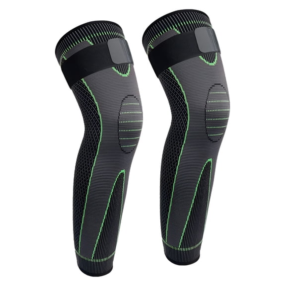 TELOLY Full Leg Sleeves Long Compression Leg Sleeve Knee Sleeves Protect Leg,for Men and Women Basketball,Arthritis Cycling Sport Football,Reduce Varicose Veins and Swelling