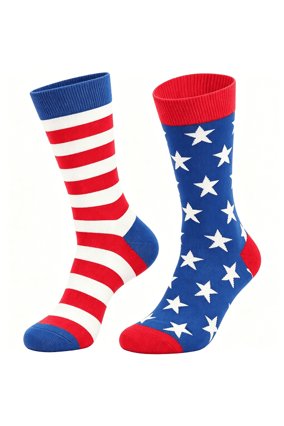 Funny Socks for Women and Men-One Size Socks Crew Ankle Sock for Novelty Gifts-American Flag Socks Men
