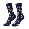 thumbnail image 1 of TELOLY Funny Socks for Women and Men-One Size Socks Crew Ankle Sock for Novelty Gifts, 1 of 7