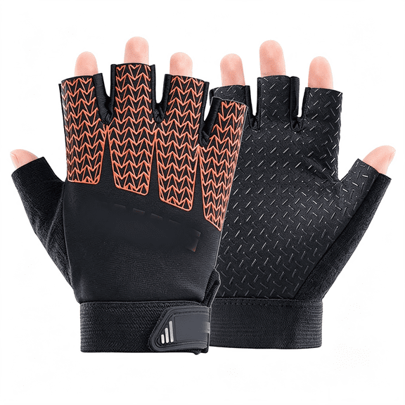 TELOLY Girls Fingerless Bike Gloves, Sport Gloves for 4-10 Year Girls Monkey Bars Rock Climbing Cycling Biking Fishing Fingerless Sport Half Finger Bike Gloves