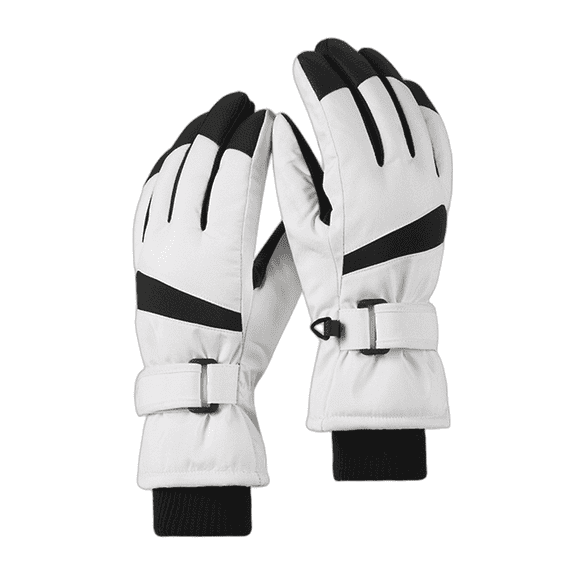 TELOLY Gloves for Cold Weather No Binding Gloves for Kids Hand Warmth Snow Gloves Detailed Craft White Women