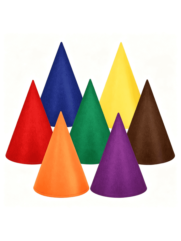 Gnome Hats Felt Crayon Accessory Fairy Dunce Witch Dwarf Cone Hat for Adult Halloween Christmas Jester Hat