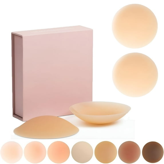 TELOLY Grippy Seamless Covers, Body Grippy Not Sticky Seamless Covers Plus Nipple Covers Full Coverage 7CM/2.76IN