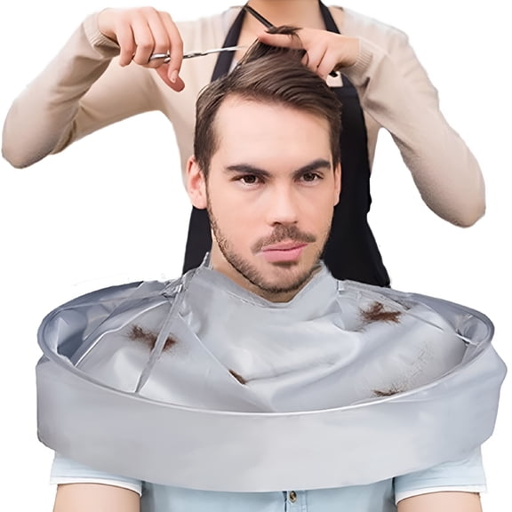 TELOLY Hair Cutting Capes,Hair Cut Hair-Catching Umbrella Cape for Professional Salon Barber or Home Use