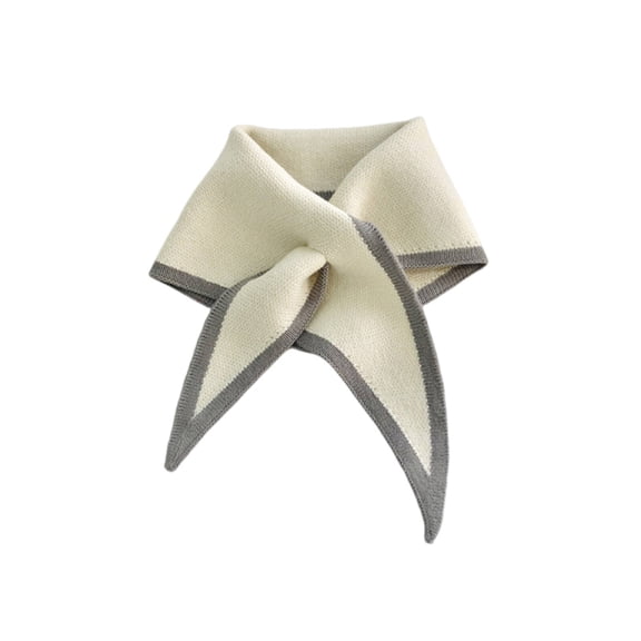 TELOLY Hair Scarf,Warm for Winter Head Wraps for Women,Versatile Triangle Shape Twisted Hate,White