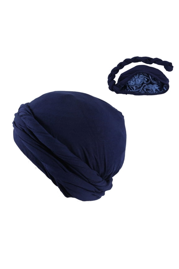 Halo Turban Durag for Men Elastic Turban Head Scarf