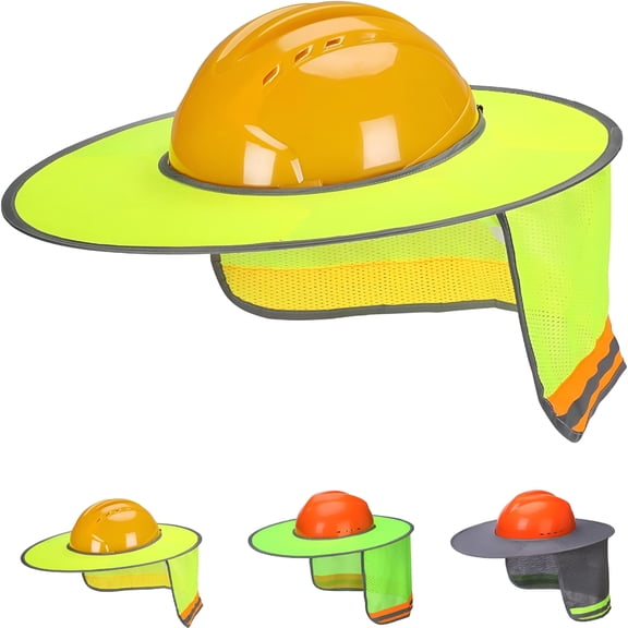 TELOLY Hard Hat Sun Shield,Mesh Sunshade,Visor,Neck Shade