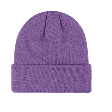 TELOLY Hat Double Layer Warm Wool Hats One Size Fits All Woolen Yarn Hats for Women,Purple