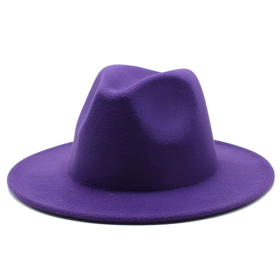 TELOLY Hats for Men,Modern Style Cowboy Hat,Quality Material Women Hats,Purple1